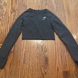 Gymshark Dark Gray Long Sleeve Top